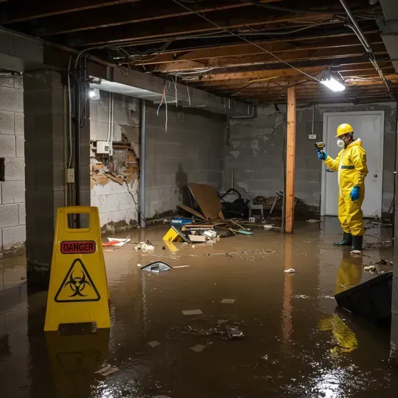 Flooded Basement Electrical Hazard in Sunnyside, CA Property